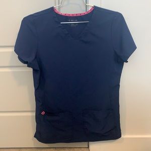 Excellent Condition! HeartSoul Women’s Scrub Top, Navy, Sz M
